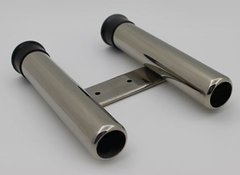 Тримач для 2 вудлищ із Н.Ж. сталі з поліруванням. Внутрішній Ø 31 мм