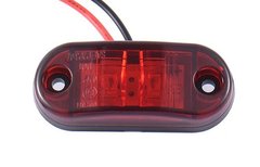 Ліхтар (червоний) габаритний для трейлера на 2-х LED лампах. 12 В. Розмір: 65 х 28 х 12 мм