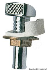 Вентиляційна головка паливного бака із хромованої латуні. Штуцер 16 мм