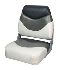 Сидіння складане Premium класу. Низька спинка. Сіро/біло/вугільна. Ширина - 430 мм