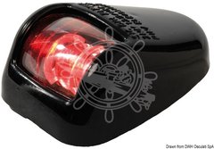 Навігаційні вогні на світлодіодах серії "ORIONS". Чорний червоний. Розмір: 69,1 x 47,7 x 26,8 h мм