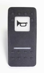 Клавіша-накладка зі символом, що світиться - "ГІРН". Прогумована. Чорний. Розмір 49 x 24 мм