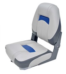 Сидіння складане Premium класу. Сіро/вугільно/синє. Ширина - 460 мм