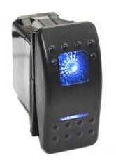 Вимикач двопозиційний OFF/ON з синім підсвічуванням. 2 Led – лампи. 20 А. 12 Вольт 5 контактів