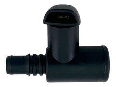 Вентиляційний клапан паливного бака З вигином. Чорний. Штуцер 16 мм