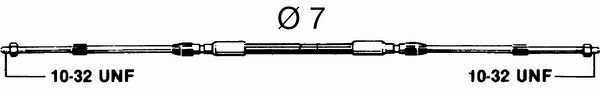 Трос газ/реверс Ultraflex. Тип C-2. Довжина 11 фт. / 3.36 м