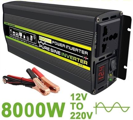 Інвертор 12-220v/8000w (1300W). Чиста синусоїда